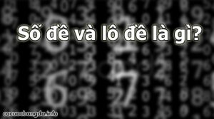 Số đề và lô đề là gì Cách chơi số đề và lô đề 3 miền Bắc Trung Nam